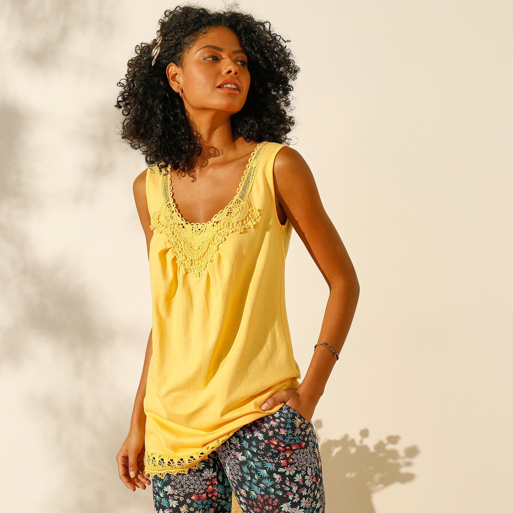 Soldes Tee shirts Debardeurs Femme Blancheporte